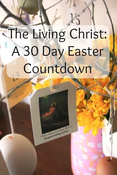 LDS 25 Days Closer to Christ LDS Christmas Countdown 