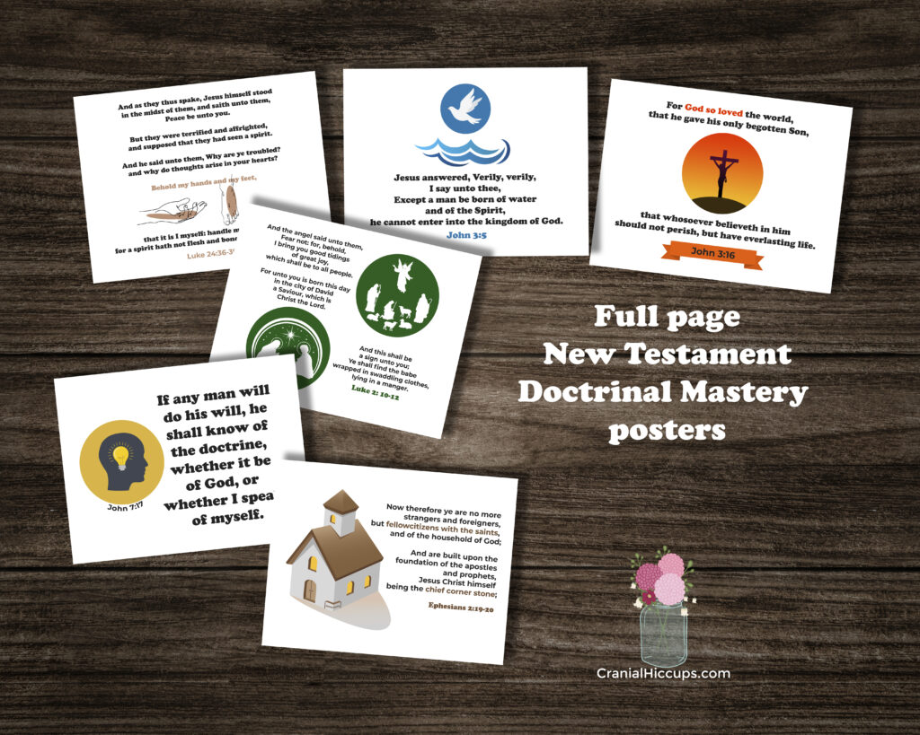 Old Testament Doctrinal Mastery - Scripture Stickers (PDF Download