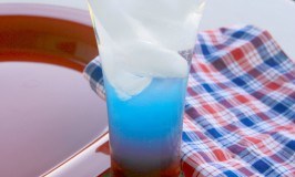 This drink is da BOMB - Layered red, white and blue patriotic drink fun for the 4th of July or any patriotic holiday.