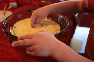 IMG_3906 - writing in cornmeal