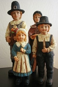 Pilgrim statuettes