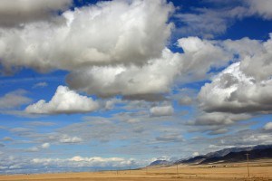 low lying clouds