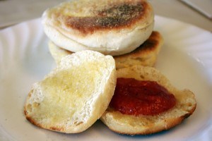 homemade english muffins