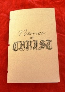  Names of Christ booklet 02