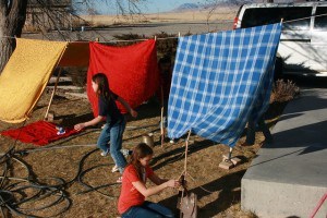 tablecloth tent