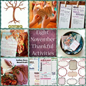 November Thankful Activities