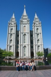 kids in front of temple