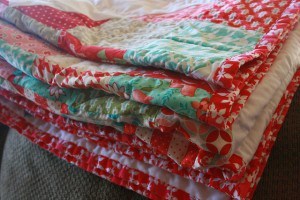 folded quilt