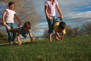 wheel barrow race