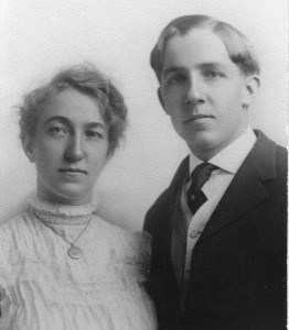Florence Emma Ashton and Charles Worthen Gibbs (Peter's grandparents) on their wedding day