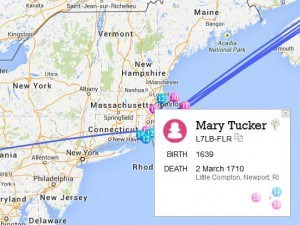 Rootsmap Mary Tucker