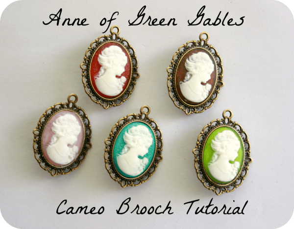 Anne of Green Gables Cameo Brooch