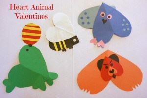 heart animal valentines