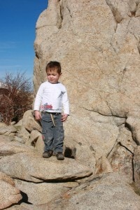 IMG_1016 Gideon climbed a rock too