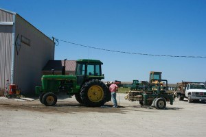 pressure washing the rakes