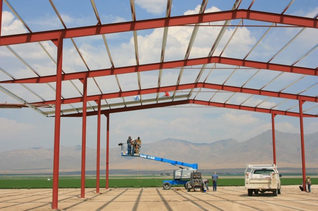 building hay barn