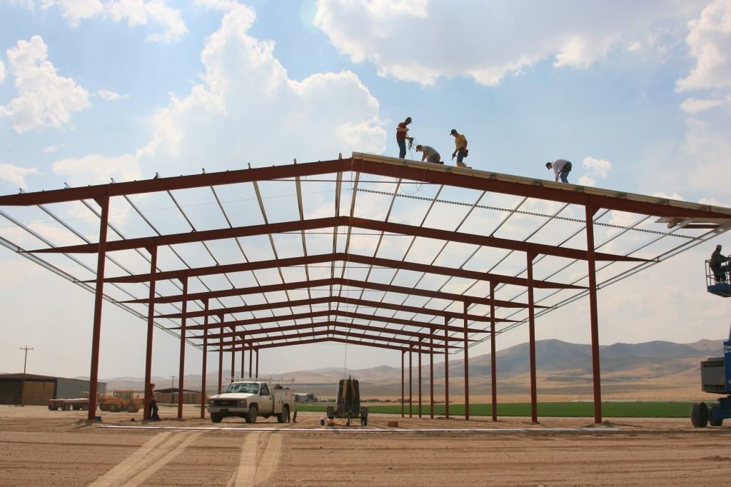 building hay barns