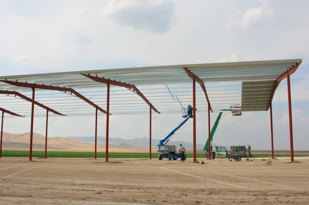 building hay barns