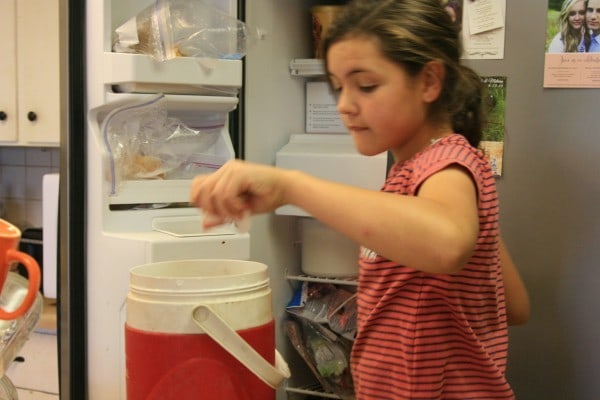 filling water jug