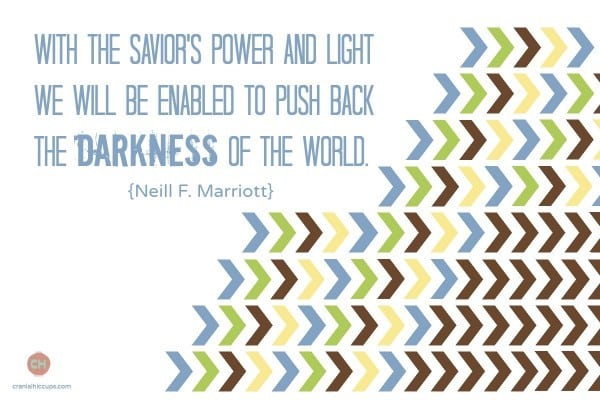 Push back darkness of the world Neill F. Marriott
