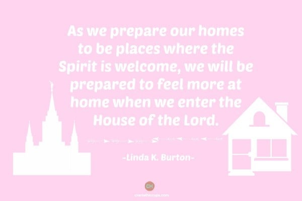 home and temple Linda K. Burton