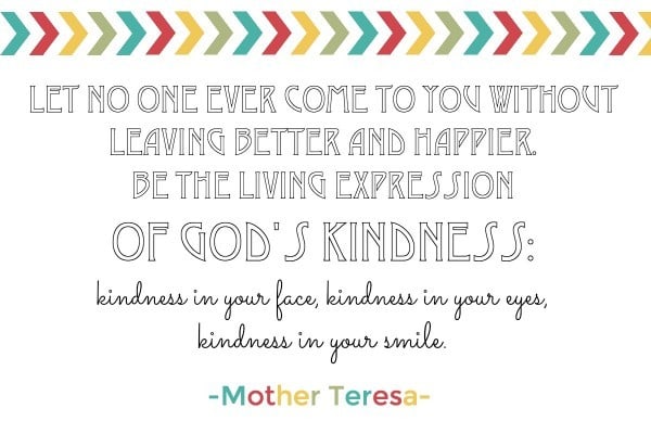 kindness by mother teresa