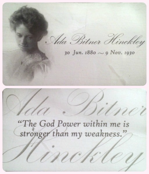 Ada Bitner quote card collage
