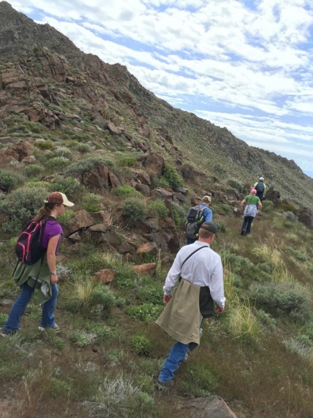 Hiking up the Bloody Runs