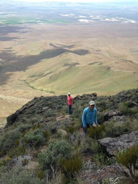 And now they get to hike down.