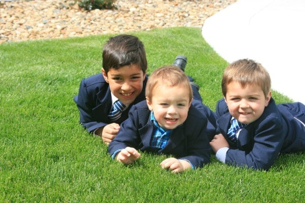 Ira, Jason and Gideon being boys in their suits.