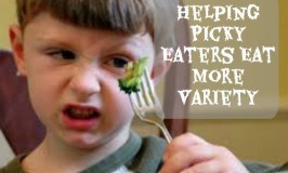 Tips for helping picky eaters eat more variety of foods.