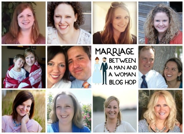 Marriage between a man and a woman blog hop