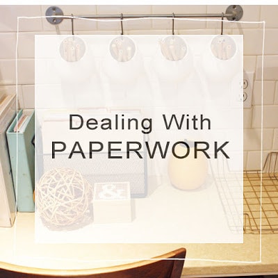 Callie share suggestions on dealing with paperwork in your home and keeping it all organized.