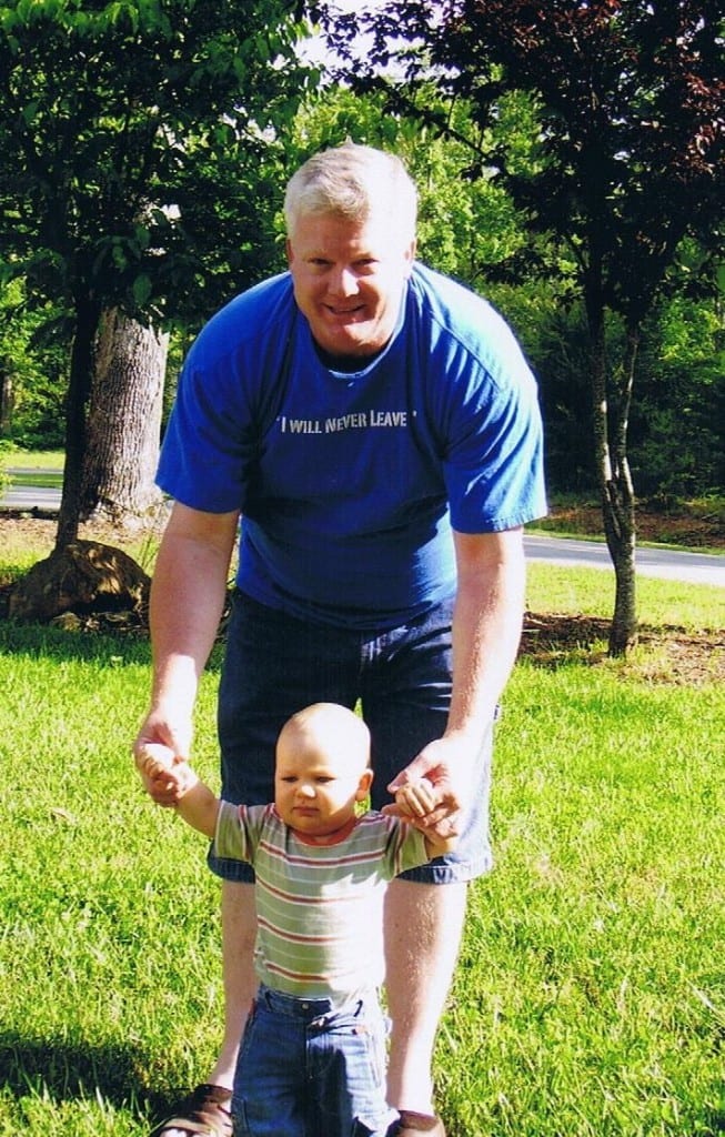 My dad with Casey.