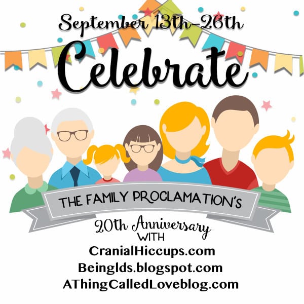 Come celebrate the Family Proclamation's 20th anniversary at www.cranialhiccups.com