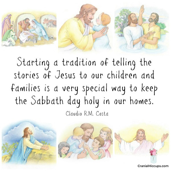 The Sabbath and the sacrament become much more enjoyable as we study the stories of Christ,” he said. “In so doing, we create traditions that build our faith and testimony, and also protect our family. Claudio RM Costa #LDSConf #ElderCosta