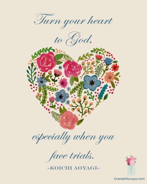 Turn your heart to God, especially when you face trials. Koichi Aoyagi #LDSConf #ElderAoyagi