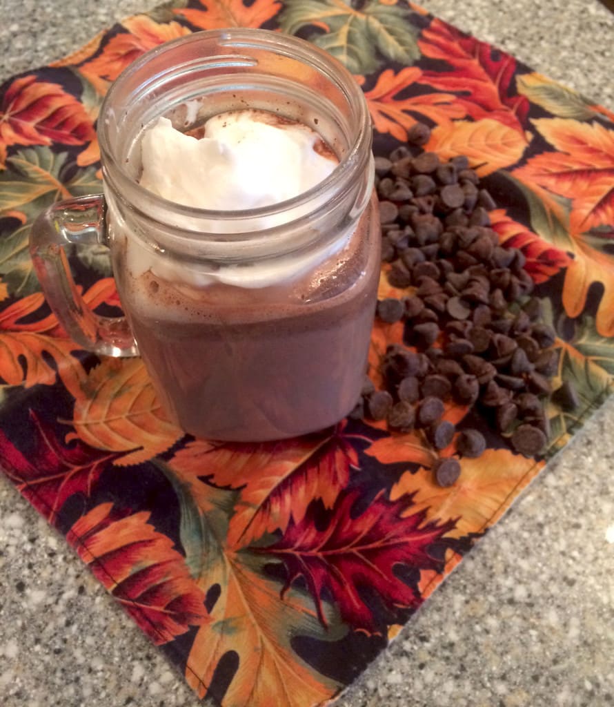 My favorite hot chocolate recipe! Creamy, rich, and oh-so-chocolatey!