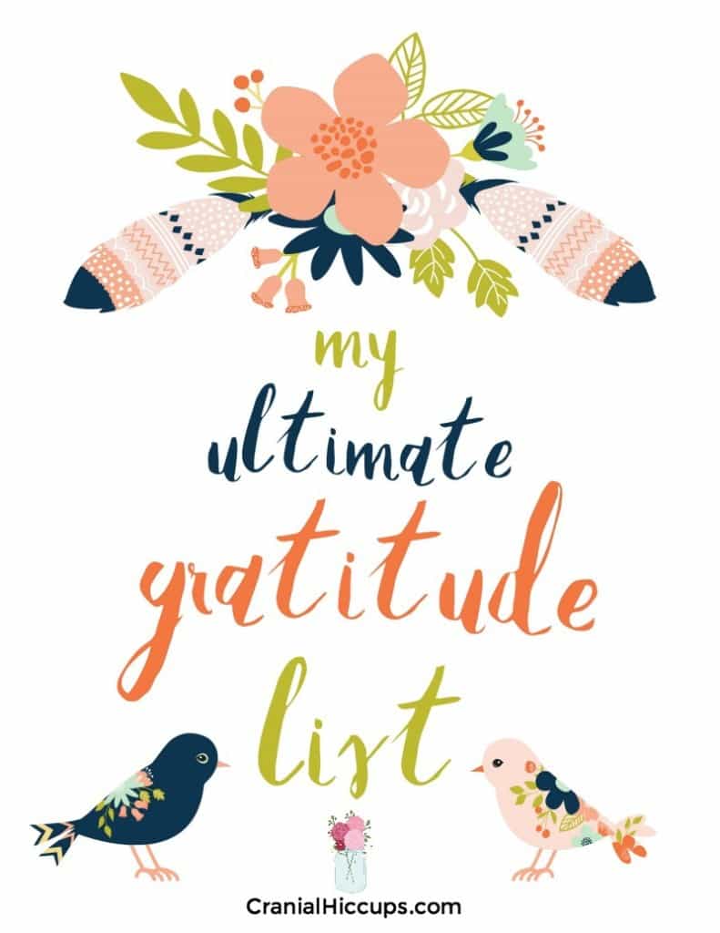 The ultimate gratitude list will help you write down over 1,000 blessings! With pages of prompts you create your own lists of the blessings God has bestowed upon you. Truly a thanksgiving treat!