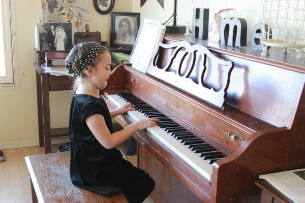 Julia playing the piano