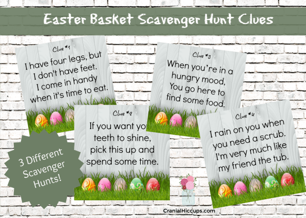 Easter Basket Scavenger Hunt