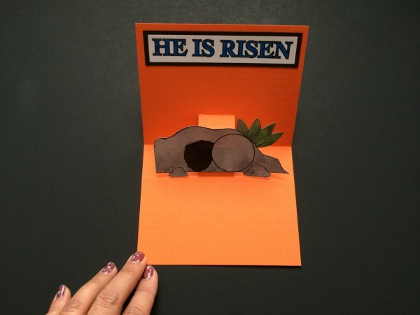 easter pop up card