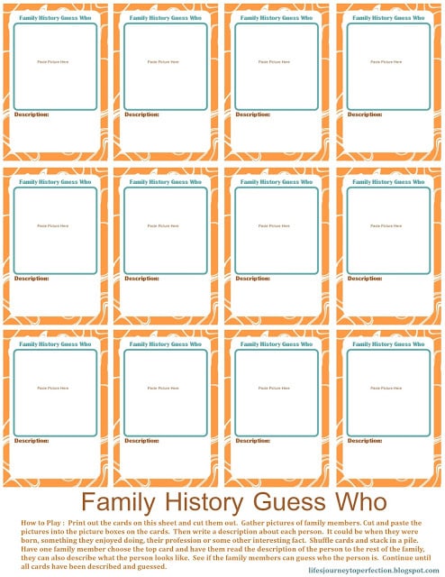 Family History Guess Who