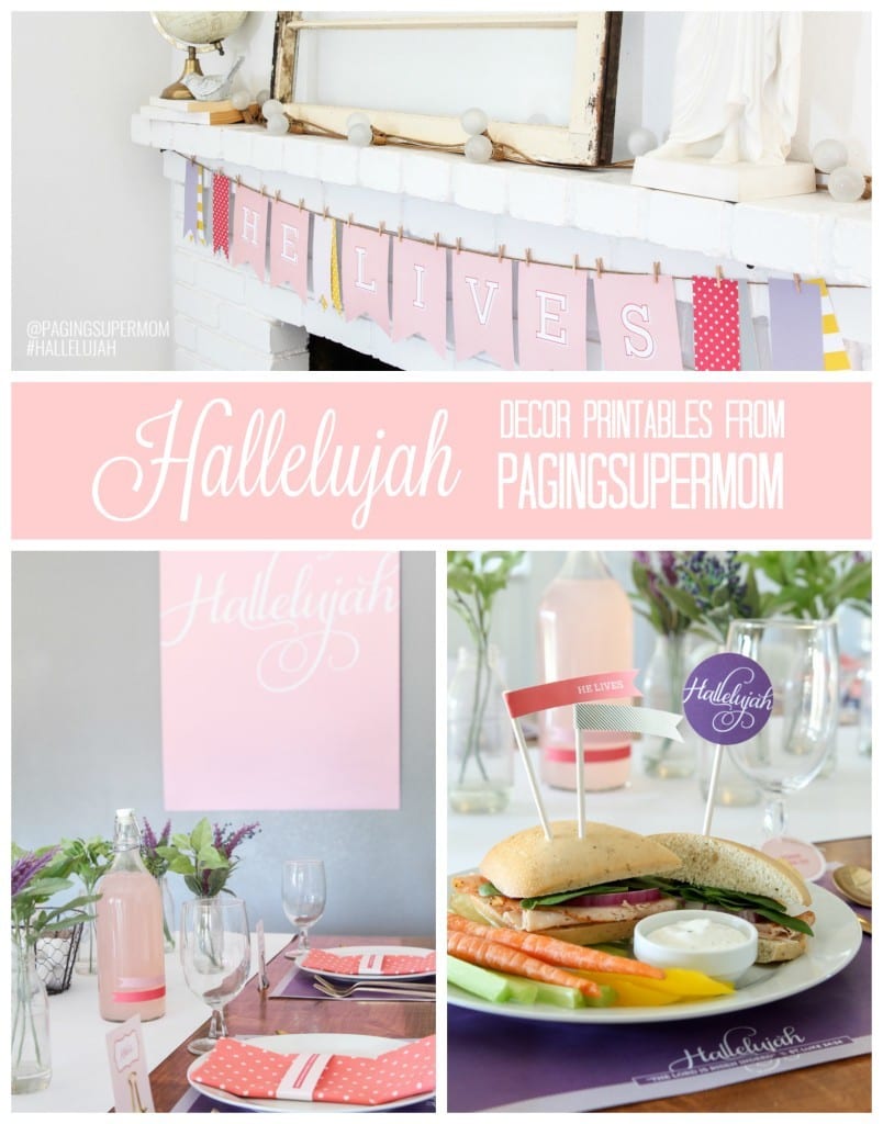 Hallelujah decor printables