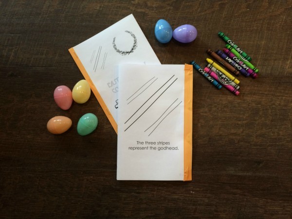 Easter symbols coloring book