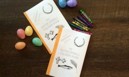 Easter symbols coloring book