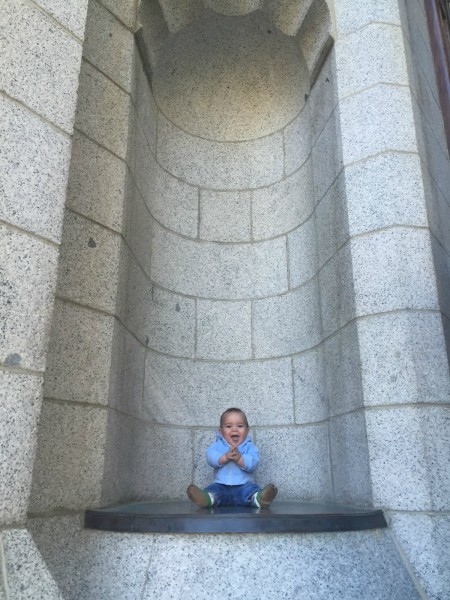 Henry at alcove in Salt Lake Temple