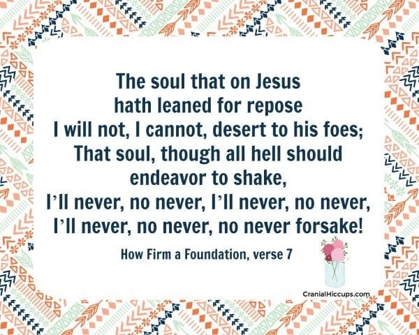 How Firm a Foundation verse 7