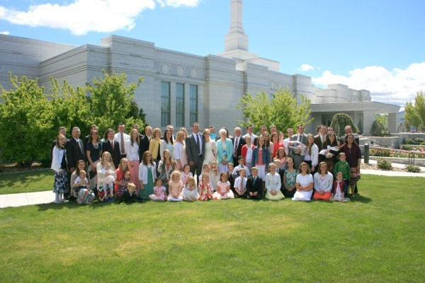 Wadsworth clan at Sylvia's wedding