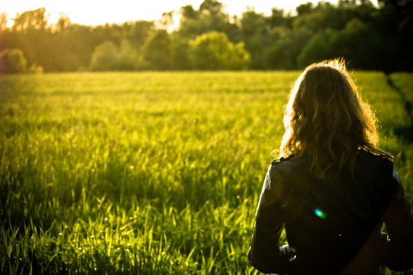 Girl in field